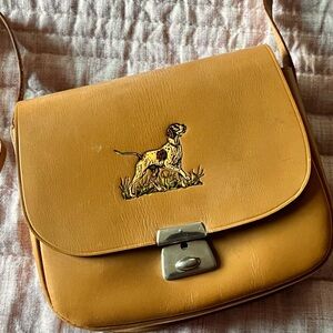 Tan Leather Mini Prep School Purse